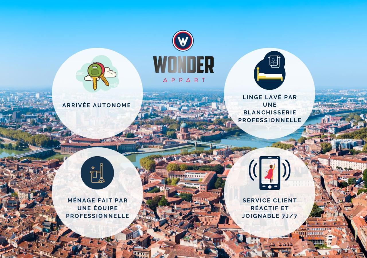 Wonder Appart' 402 - Vue Sur Garonne Toulouse Buitenkant foto